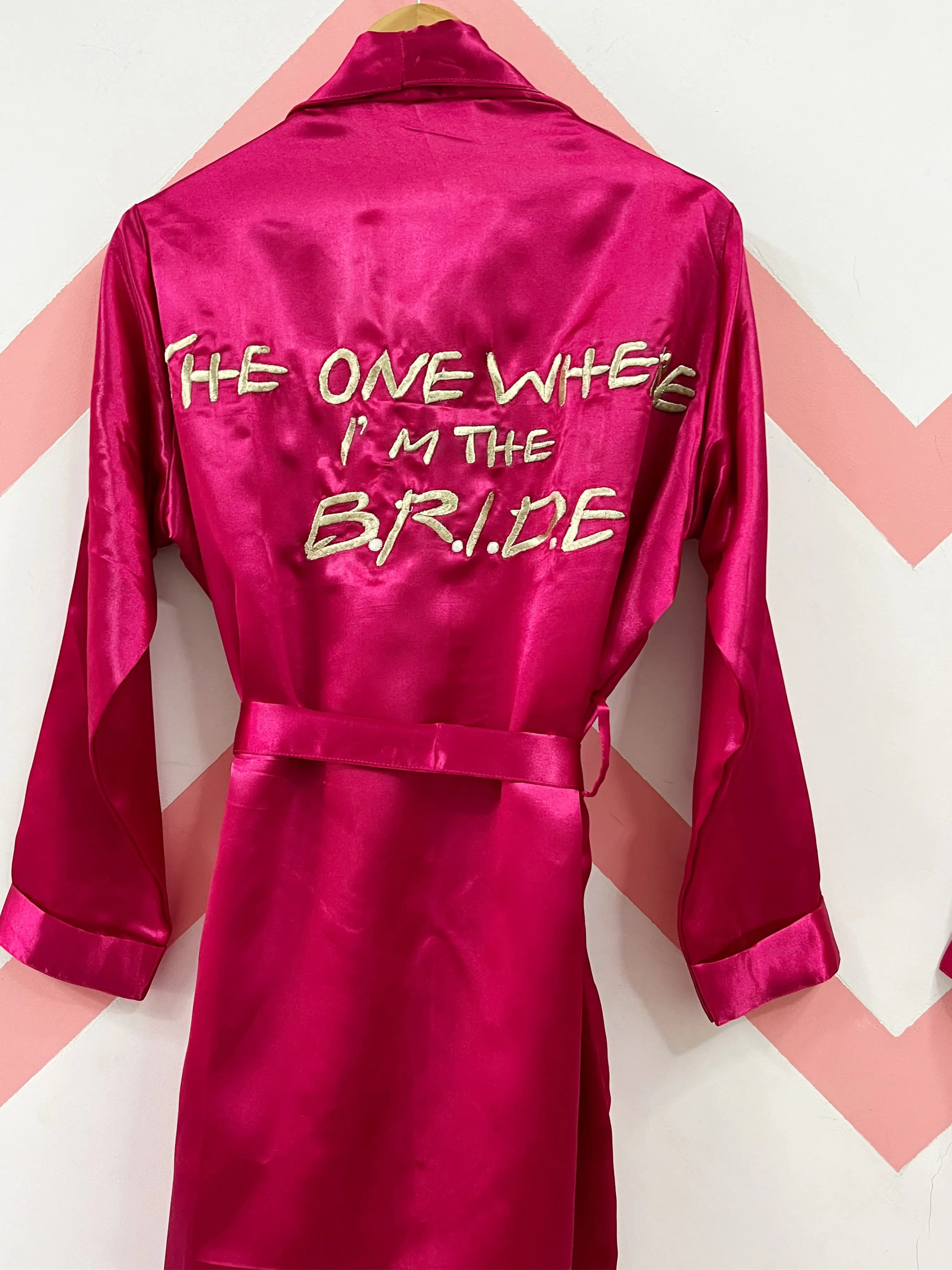 Magenta Couple Personalised Robes  | Prepaid Orders Only