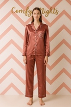 Old Rose Gold Robe + Pj Set  | Prepaid Orders Only