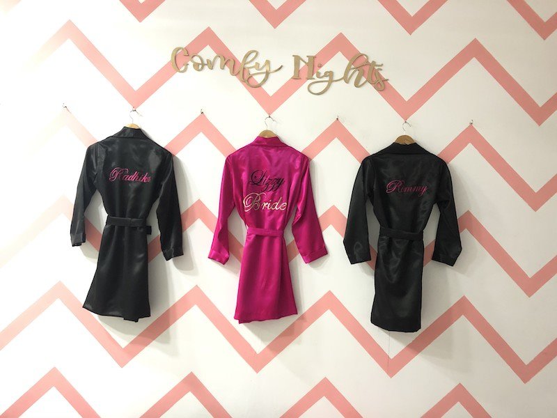 2 Bridesmaid + 1 Bride Robes for Bachelorette | Prepaid Orders Only - Comfy Nights