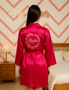Magenta Bride's Robe  | Prepaid Orders Only