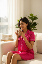 Load image into Gallery viewer, Magenta Sleep Shirt
