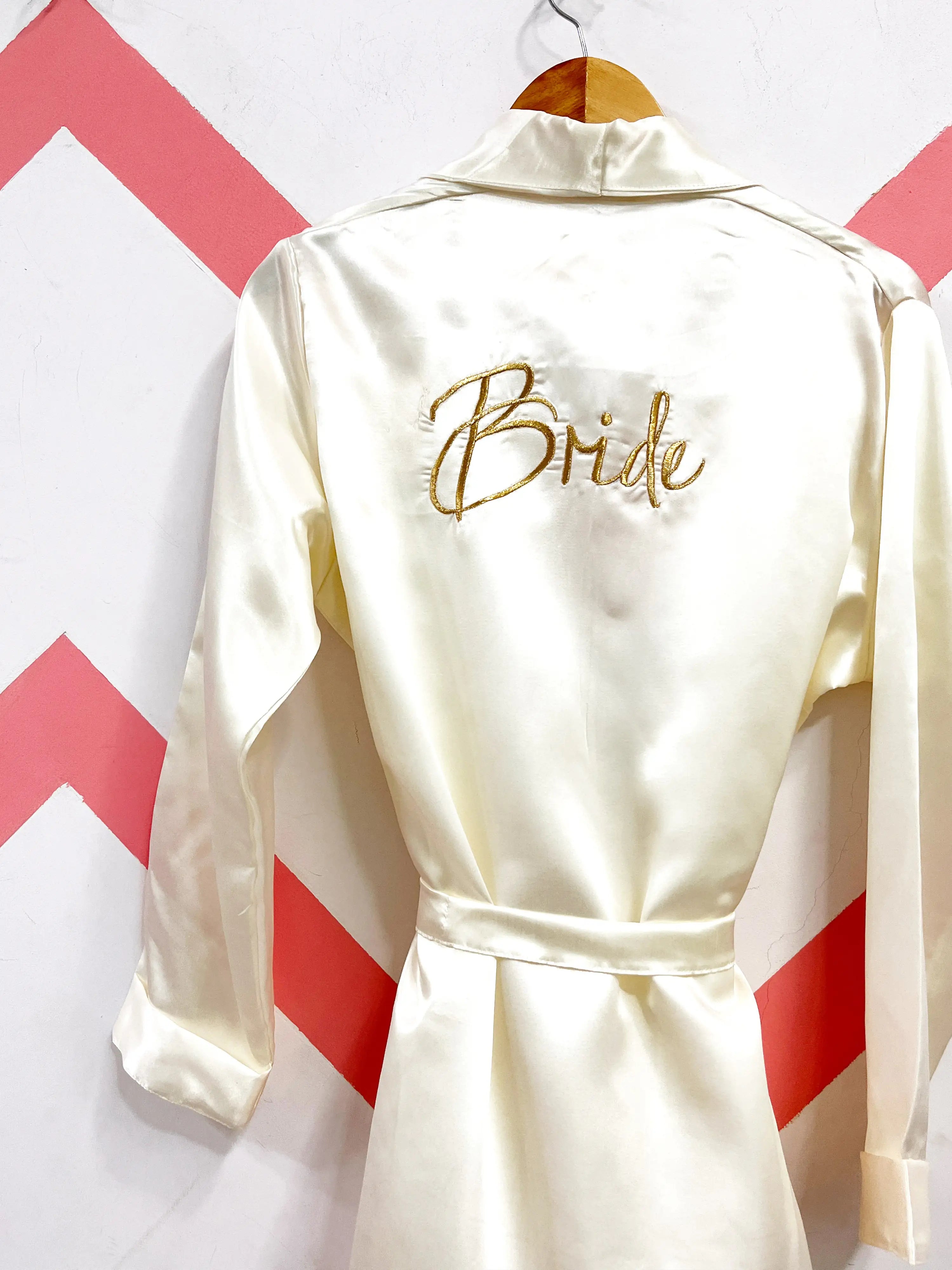 Bride's Gold thread work Robe   | Prepaid Orders Only