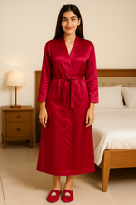 Load image into Gallery viewer, Magenta Personalise Robe + Slippers  | Prepaid Orders Only
