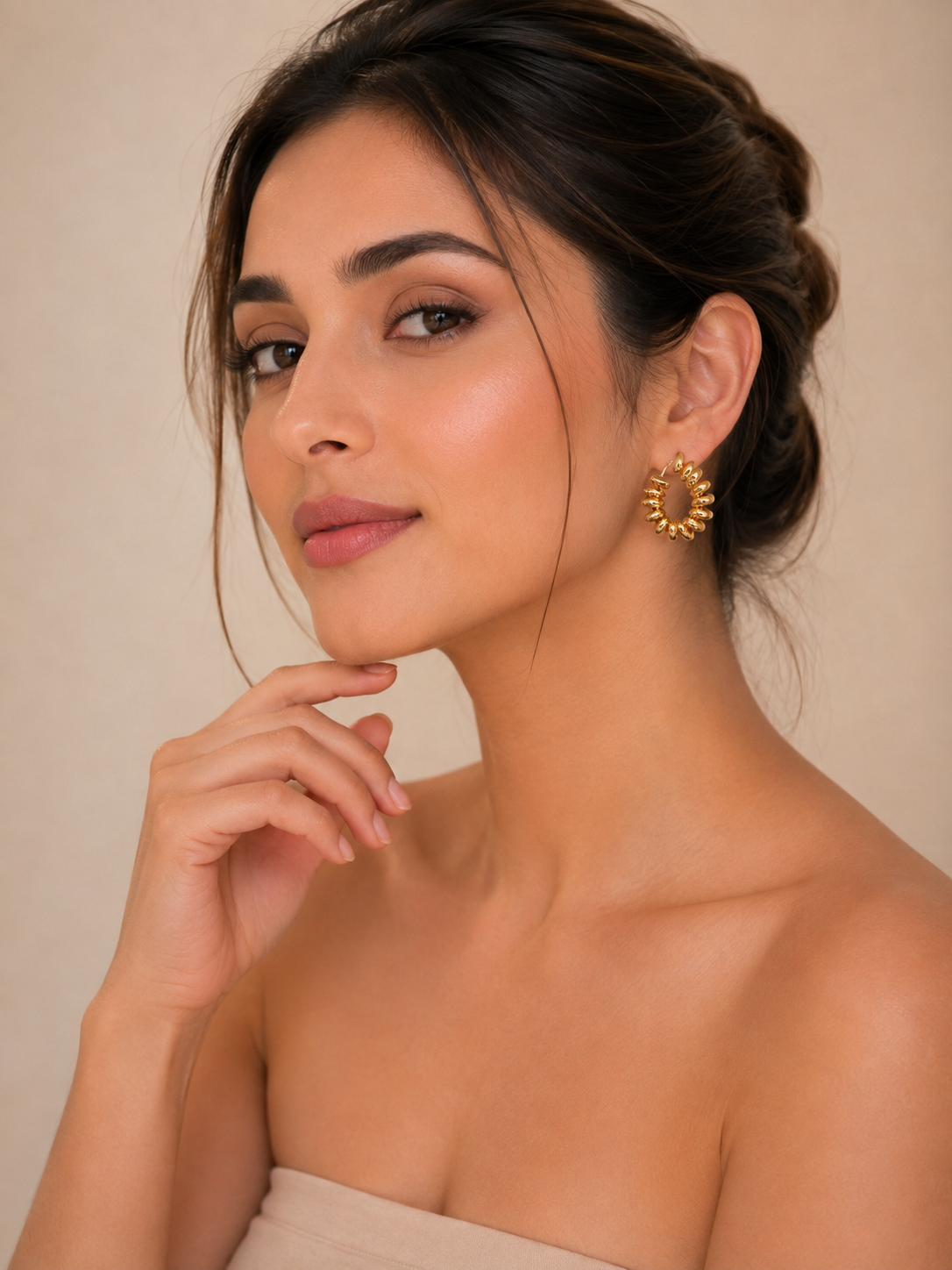 Golden Honeycomb Earrings