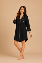 Cotton with Initials on pocket Sleep Shirt