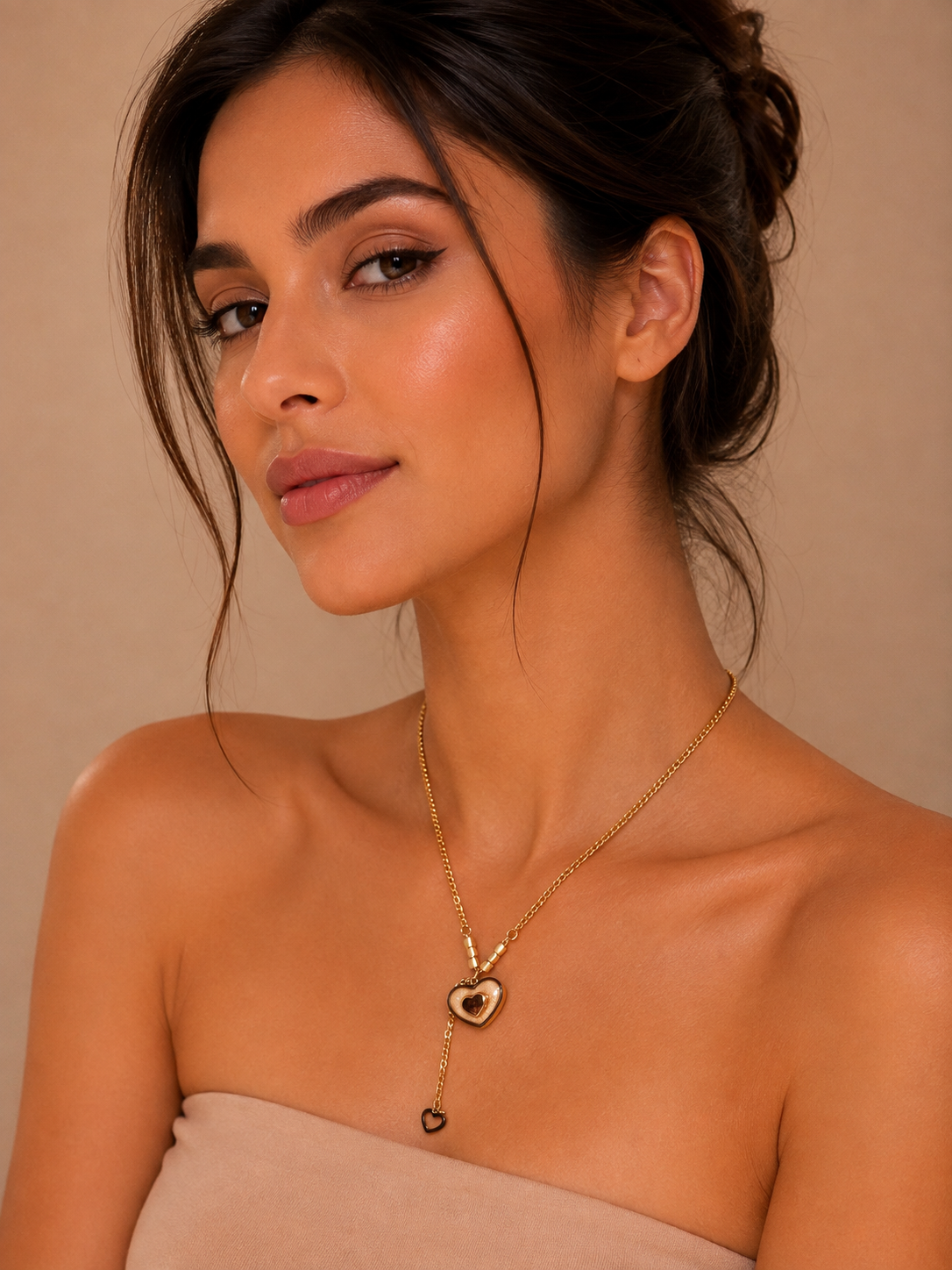 Golden heartbeat Necklace