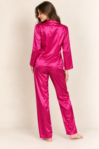 Satin Personalise Pocket Pj Set  | Prepaid Orders Only