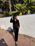 Black Velvet PJ Set
