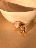 Blushing heart Earrings
