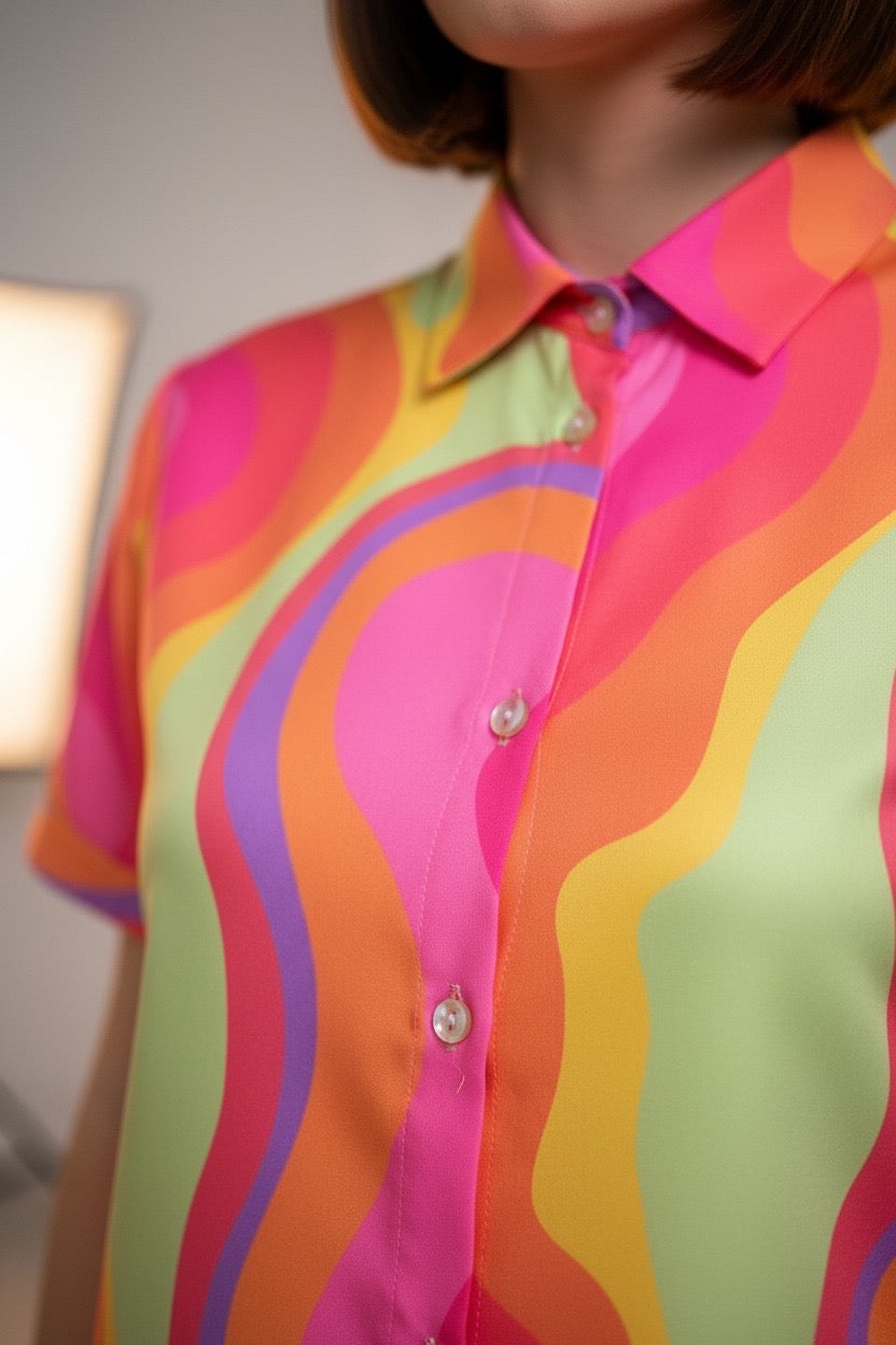 Summer Smiley Wide Leg Co-Ord Set