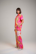 Load image into Gallery viewer, Summer Smiley Wide Leg Co-Ord Set
