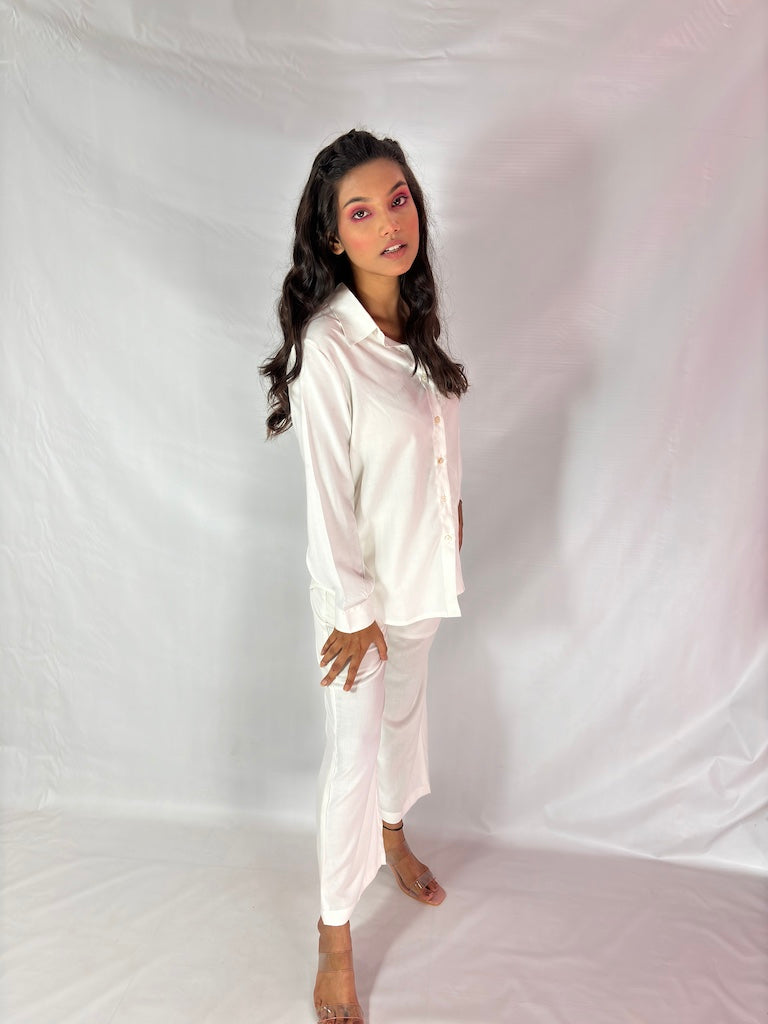 Women in White Co-Ord Set