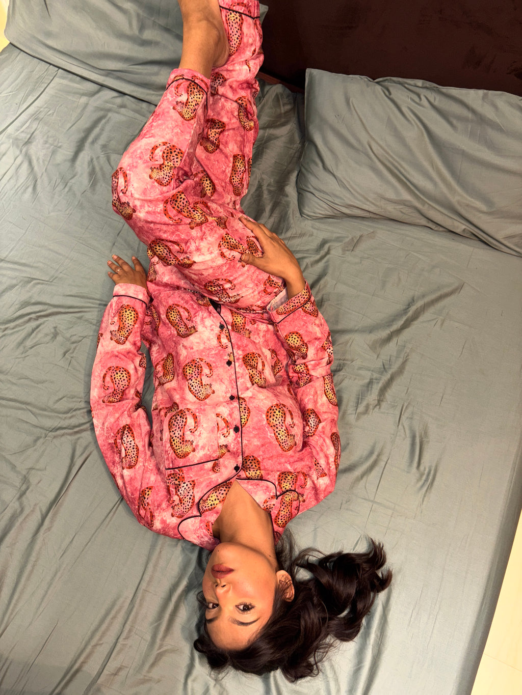 PIink Cheetah PJ Set