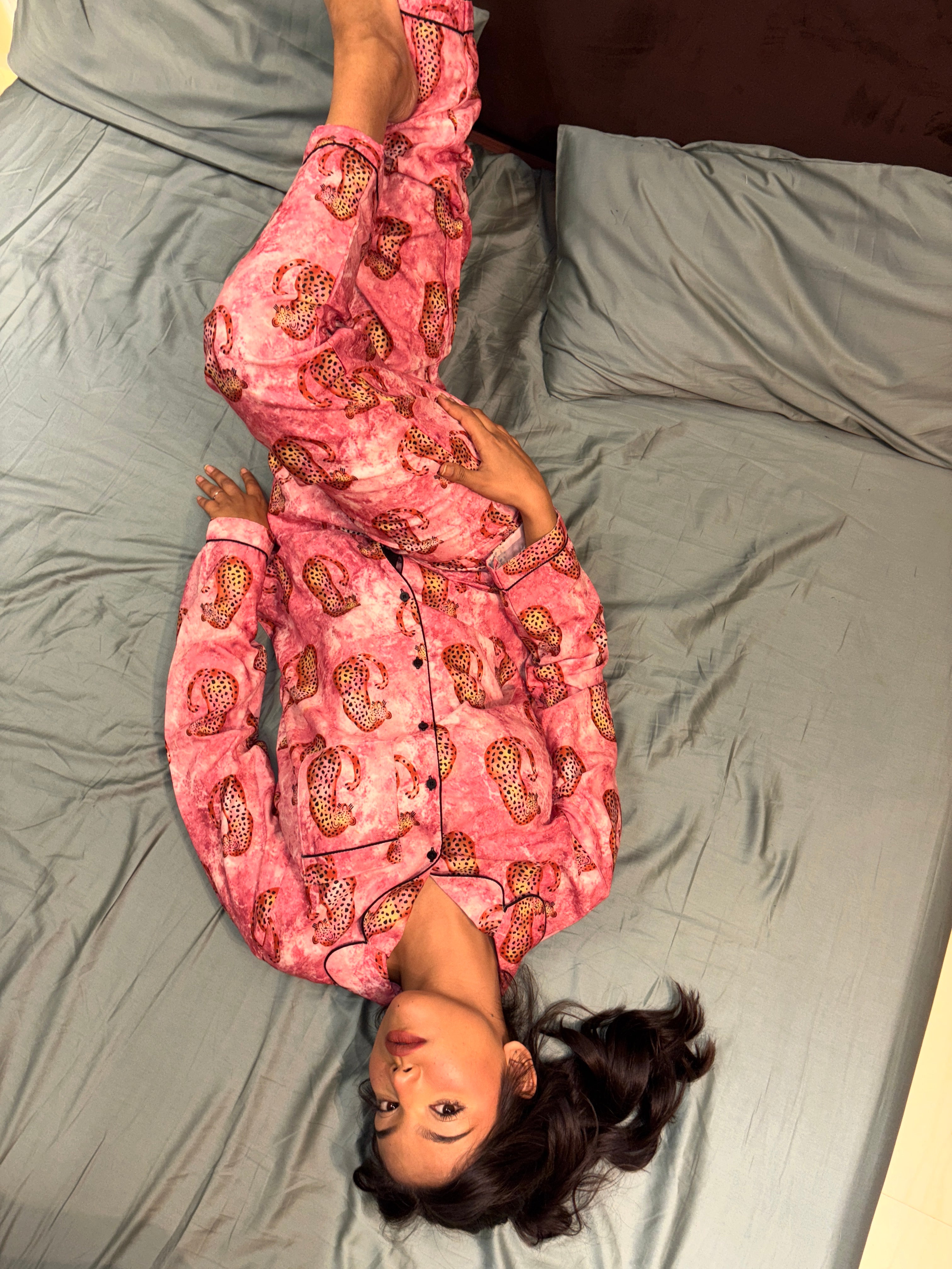 PIink Cheetah PJ Set