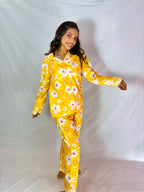 Yellow Flowers PJ Set
