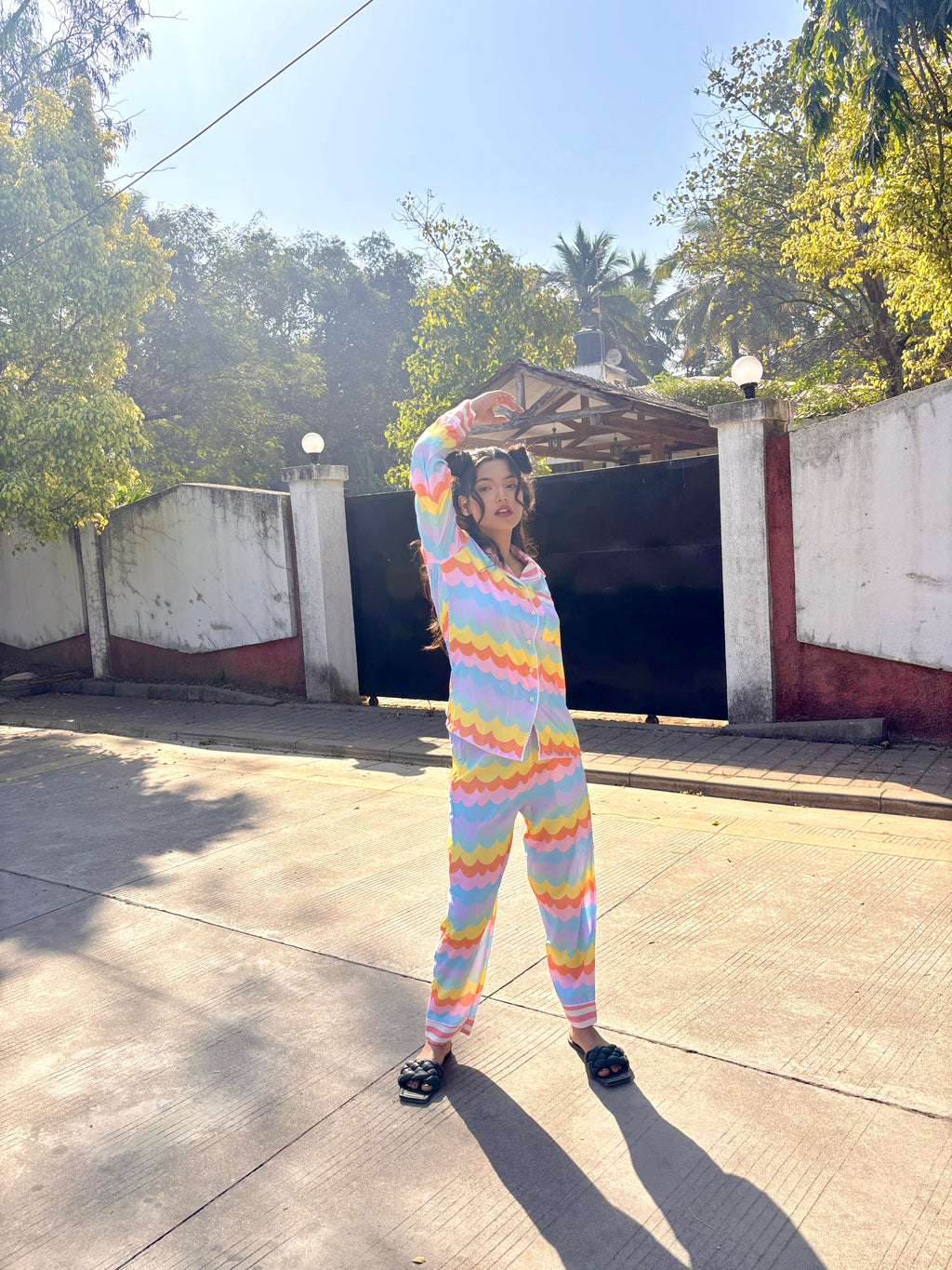 Rainbow Waves Sleepwear