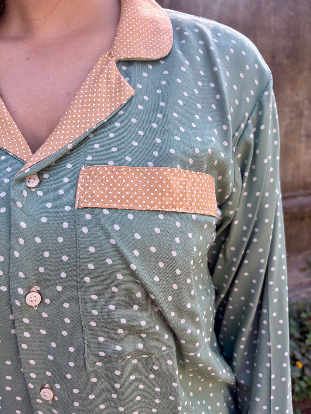 Olive Dots Sleepwear