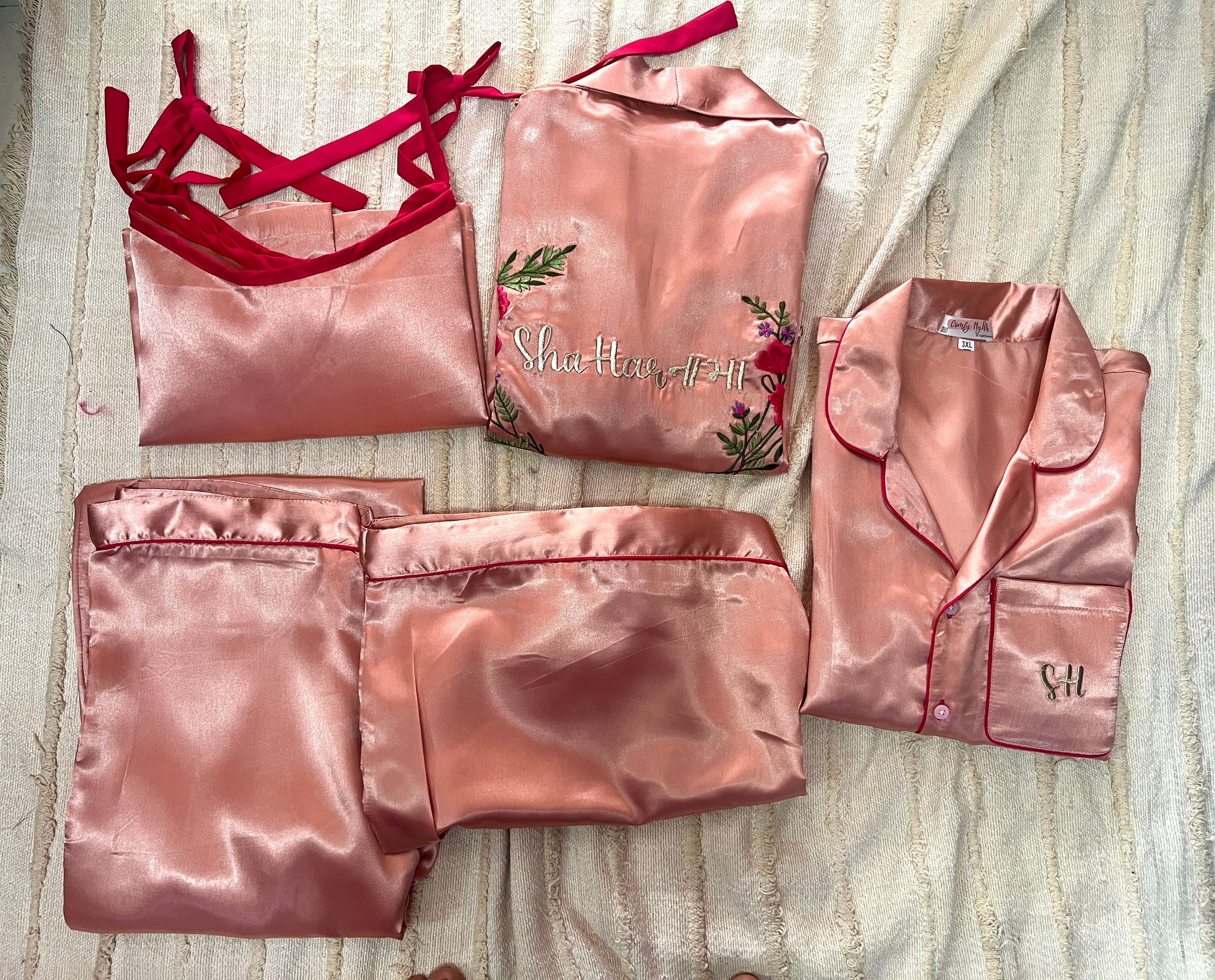 Magenta Pink / Rose Gold 5 Pieces Hamper for Bride  | Prepaid Orders Only