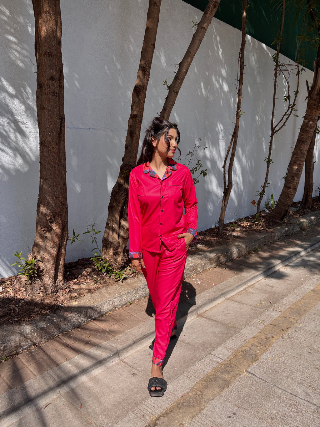 Crimson Luxe Sleepwear
