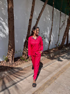 Crimson Luxe Sleepwear