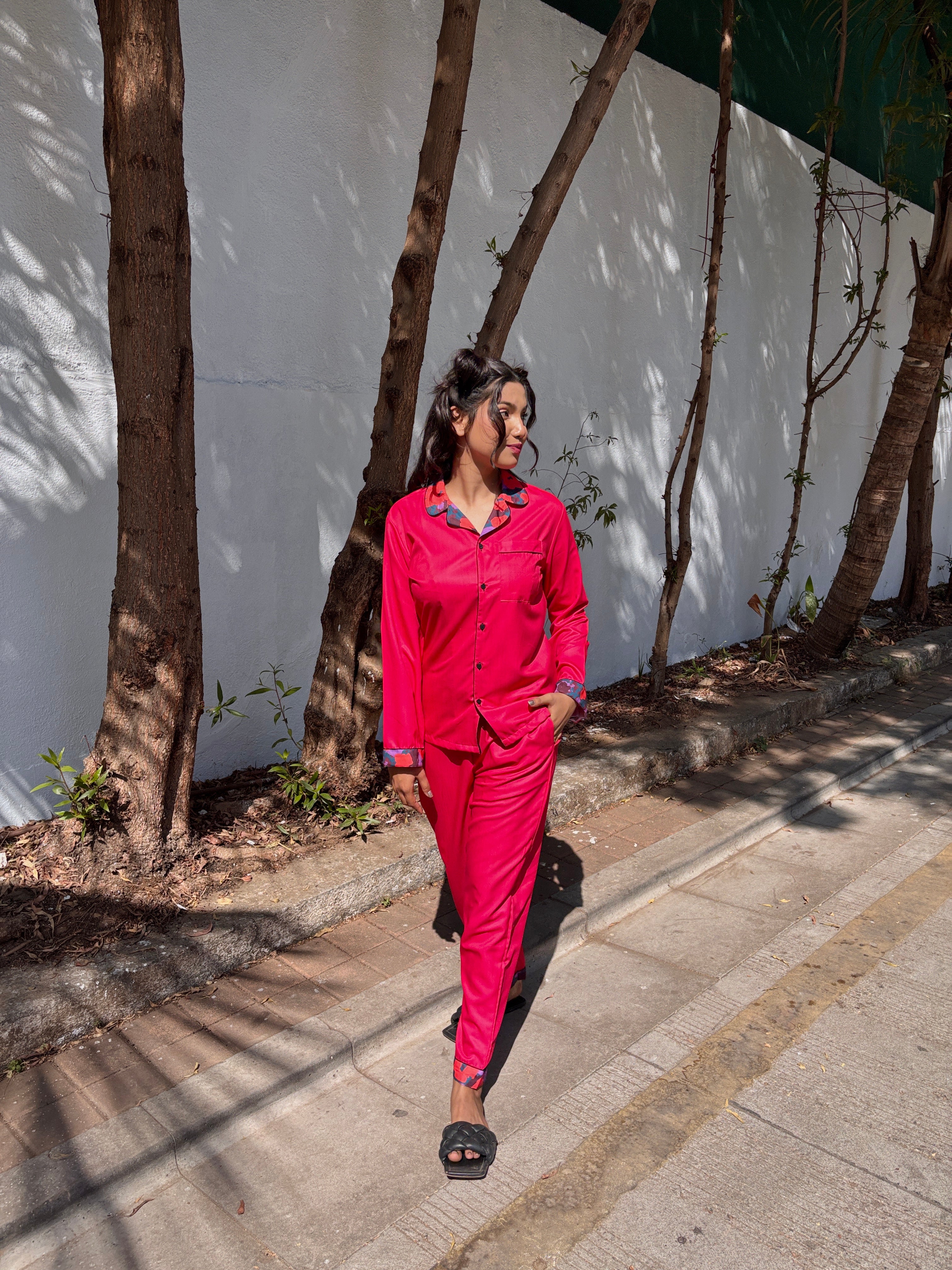 Crimson Luxe Sleepwear