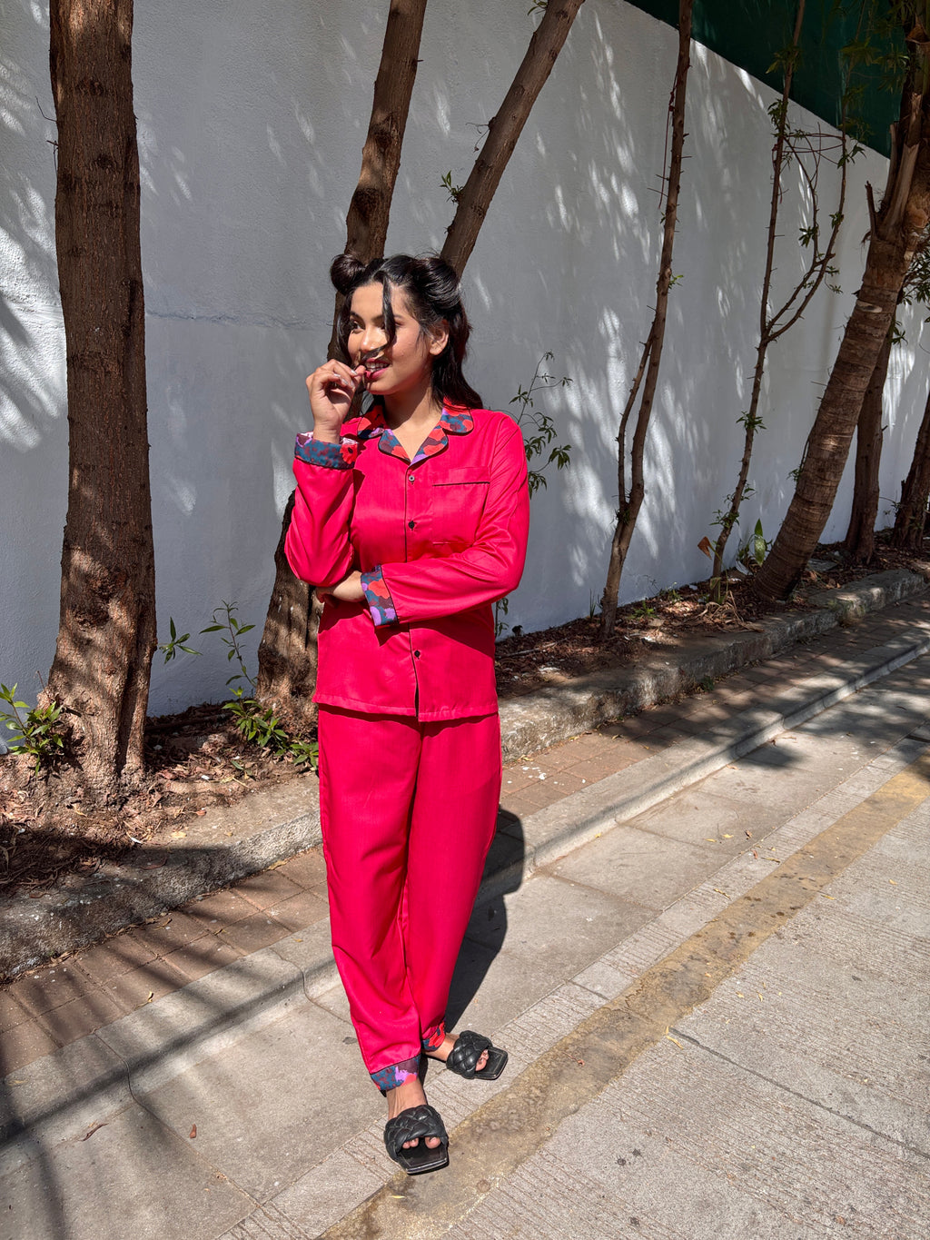 Crimson Luxe Sleepwear