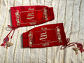 Red Raw Silk Names Chooda Cover  | Prepaid Orders Only