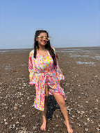 Multi dots Personalise Robe Set  | Prepaid Orders Only