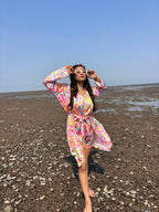 Multi dots Personalise Robe Set  | Prepaid Orders Only