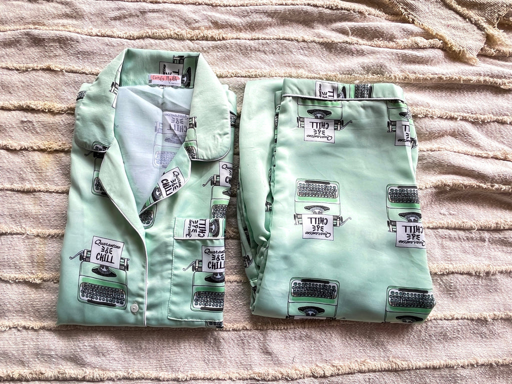 Quarantine Pj Set (Half Sleeves)