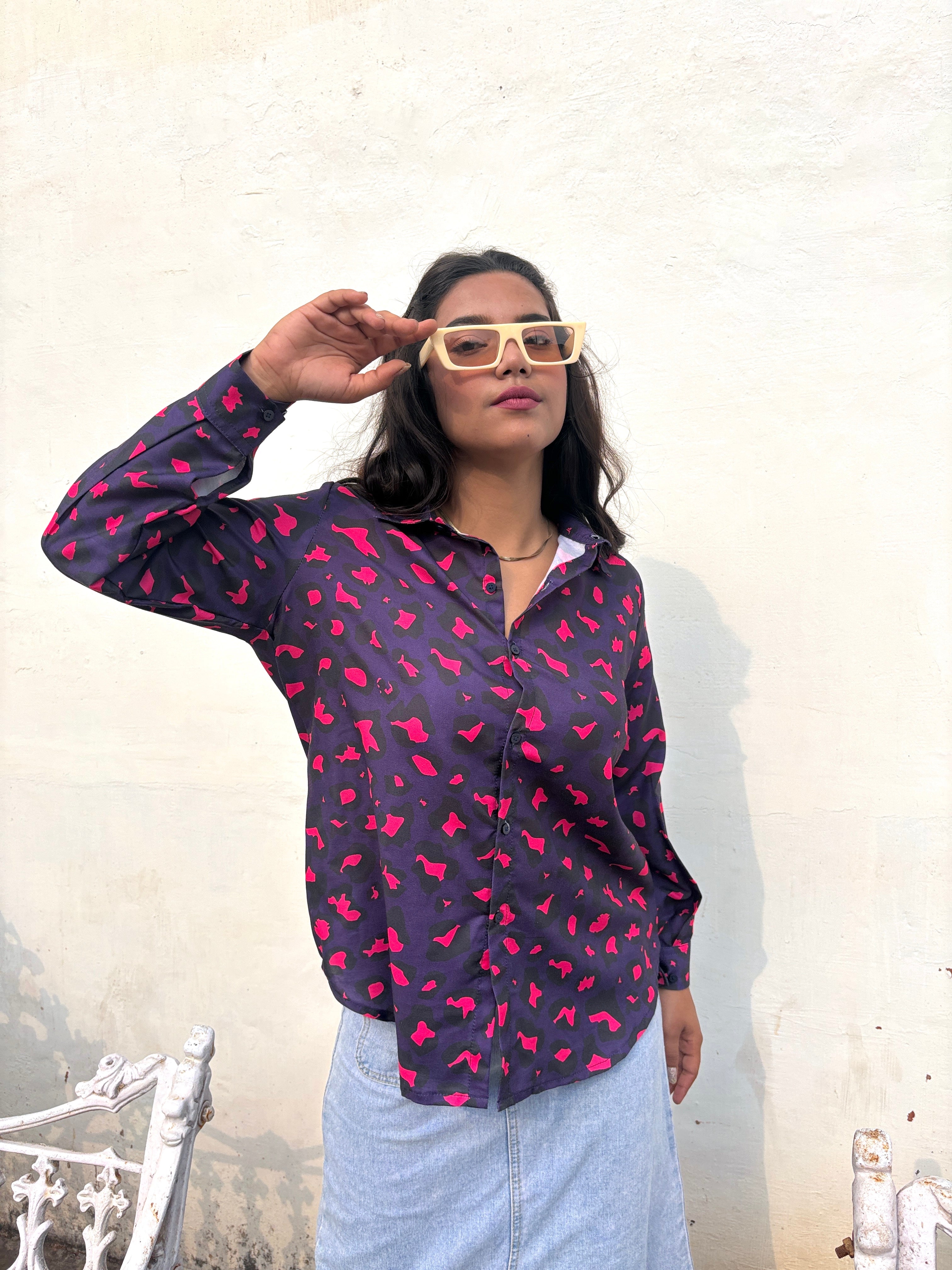 Blue Cheetah Shirt