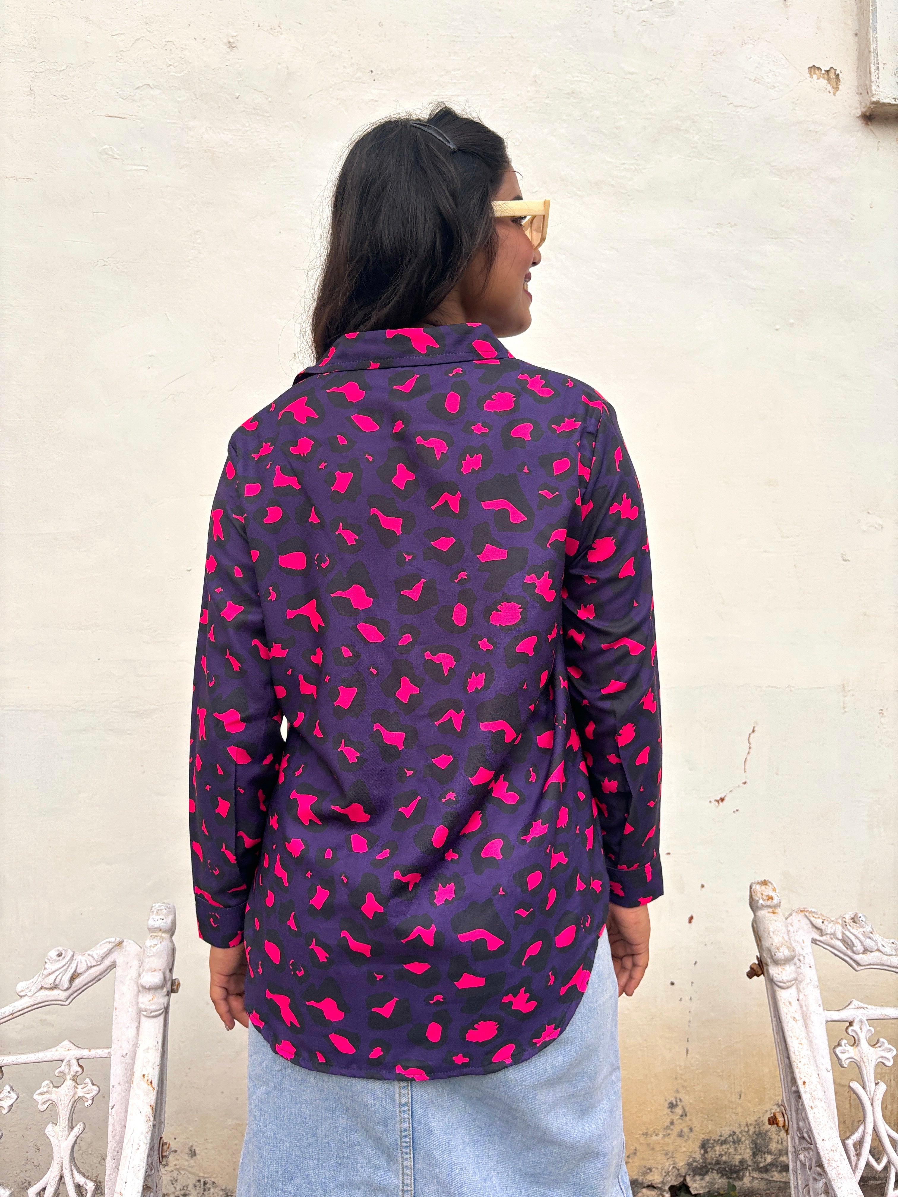 Blue Cheetah Shirt