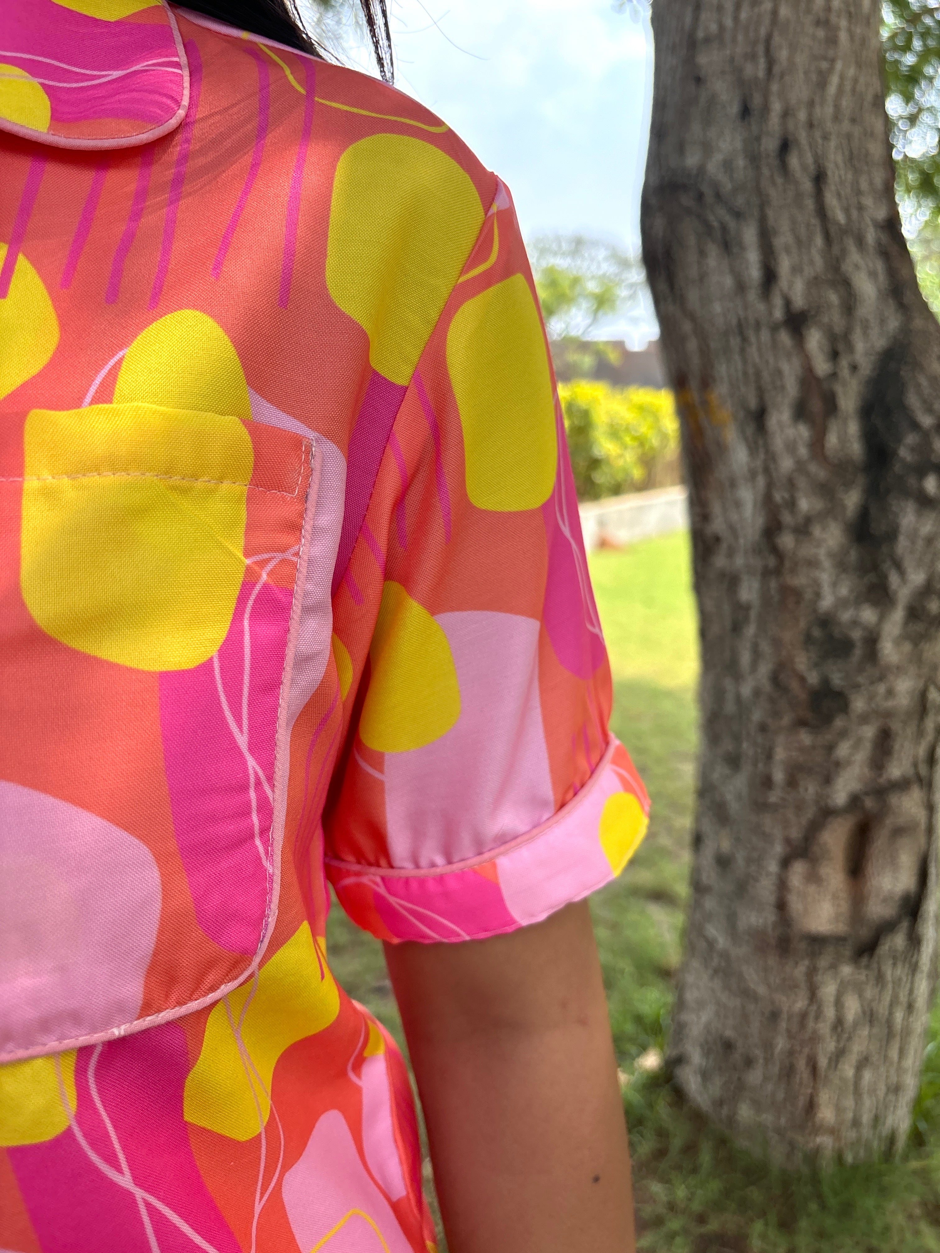Orange Soda Shorts Set