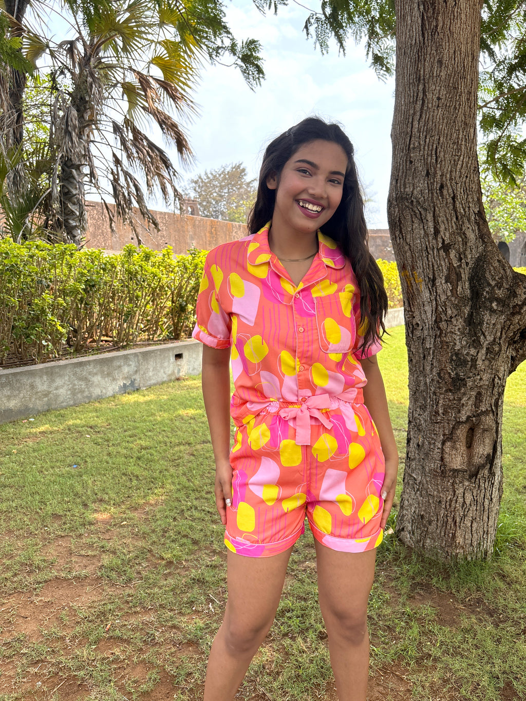 Orange Soda Shorts Set