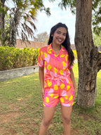 Orange Soda Shorts Set