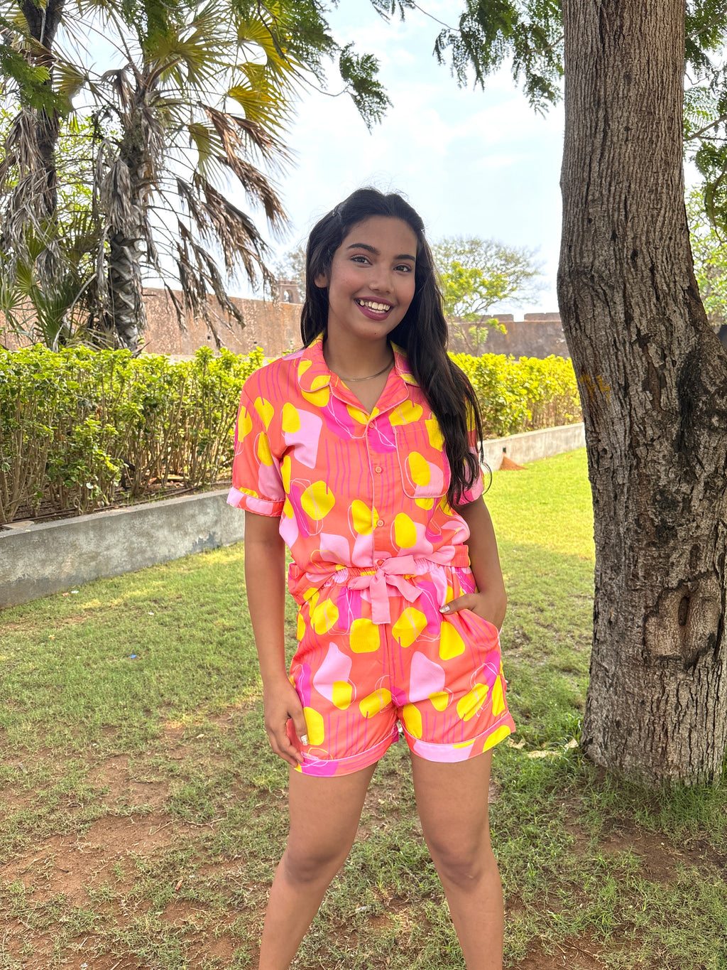 Orange Soda Shorts Set