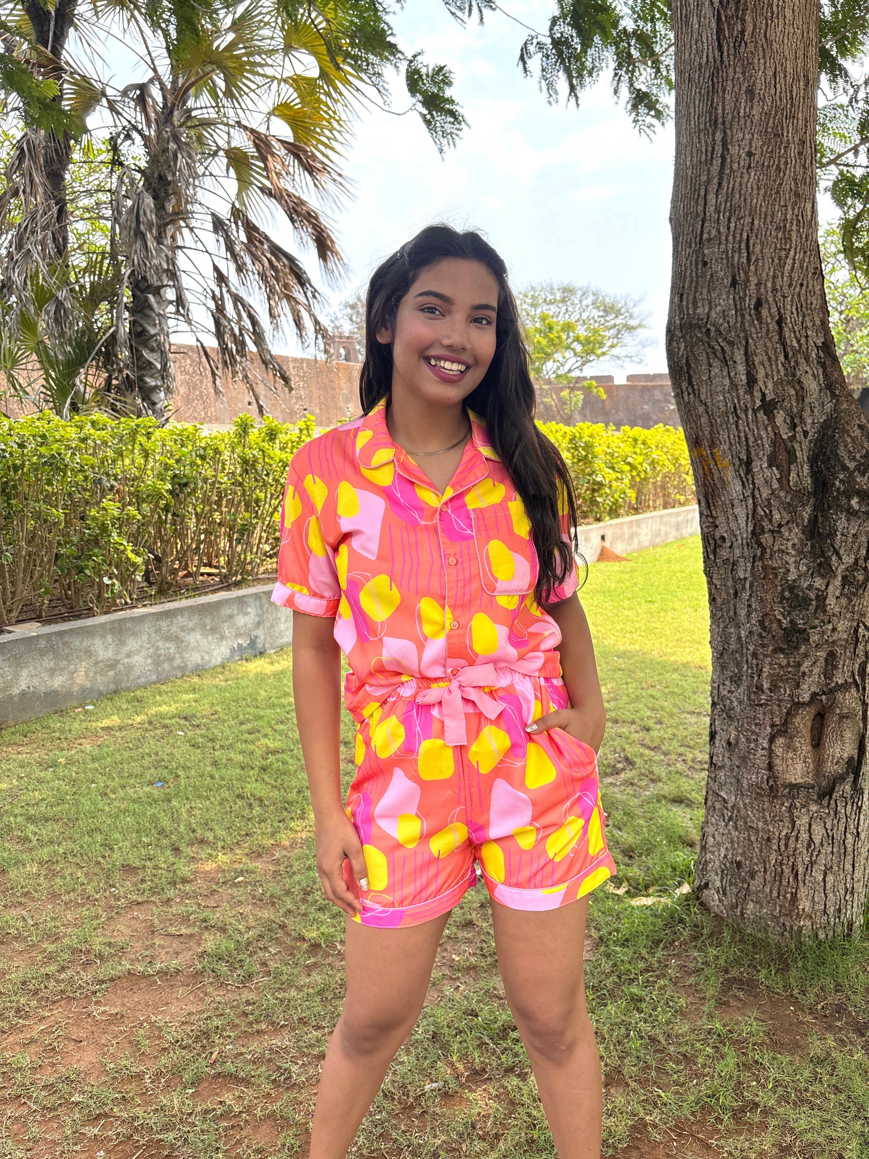 Orange Soda Shorts Set