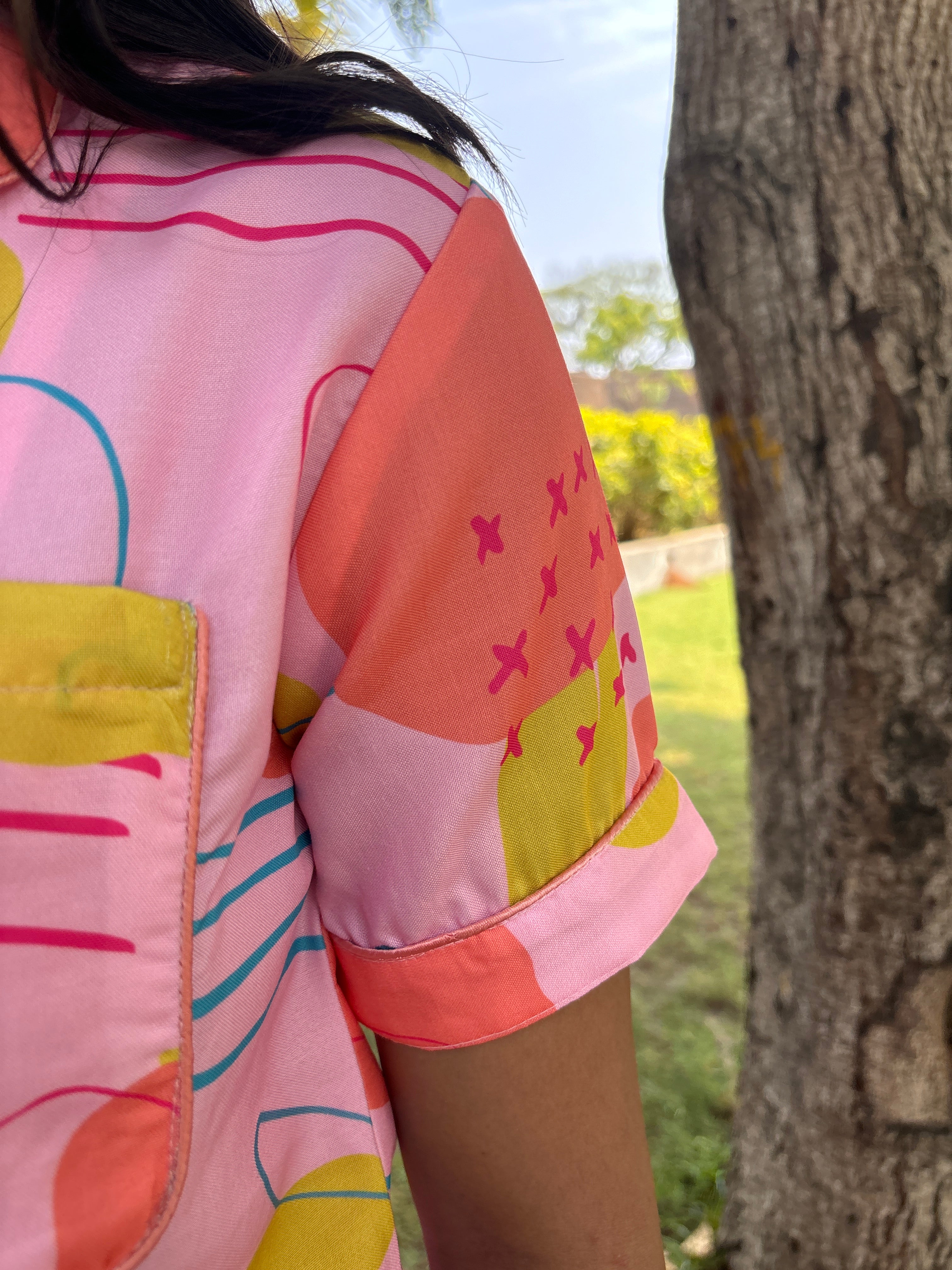 Pink Soda Shorts Set