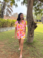 Pink Soda Shorts Set