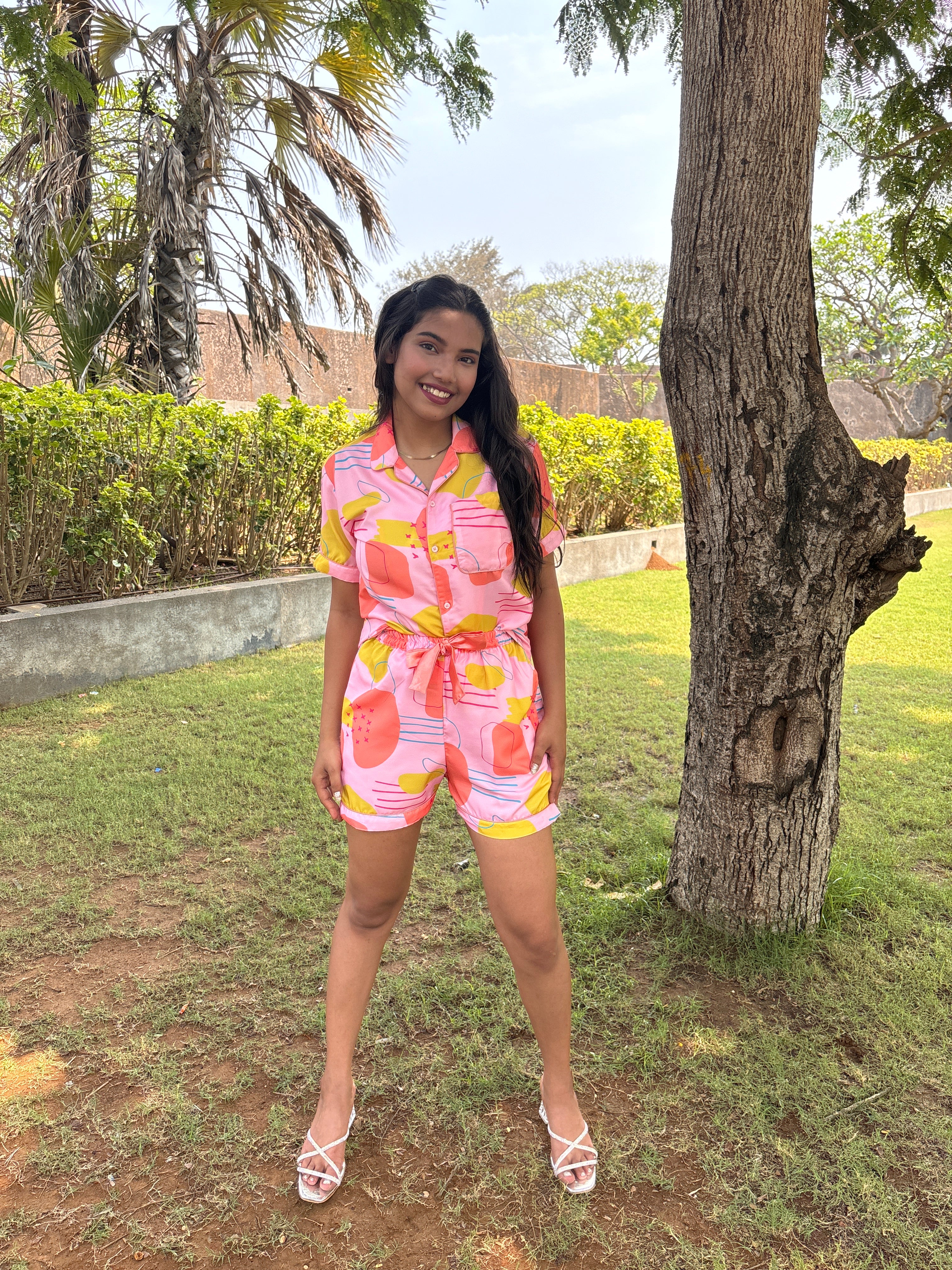 Pink Soda Shorts Set