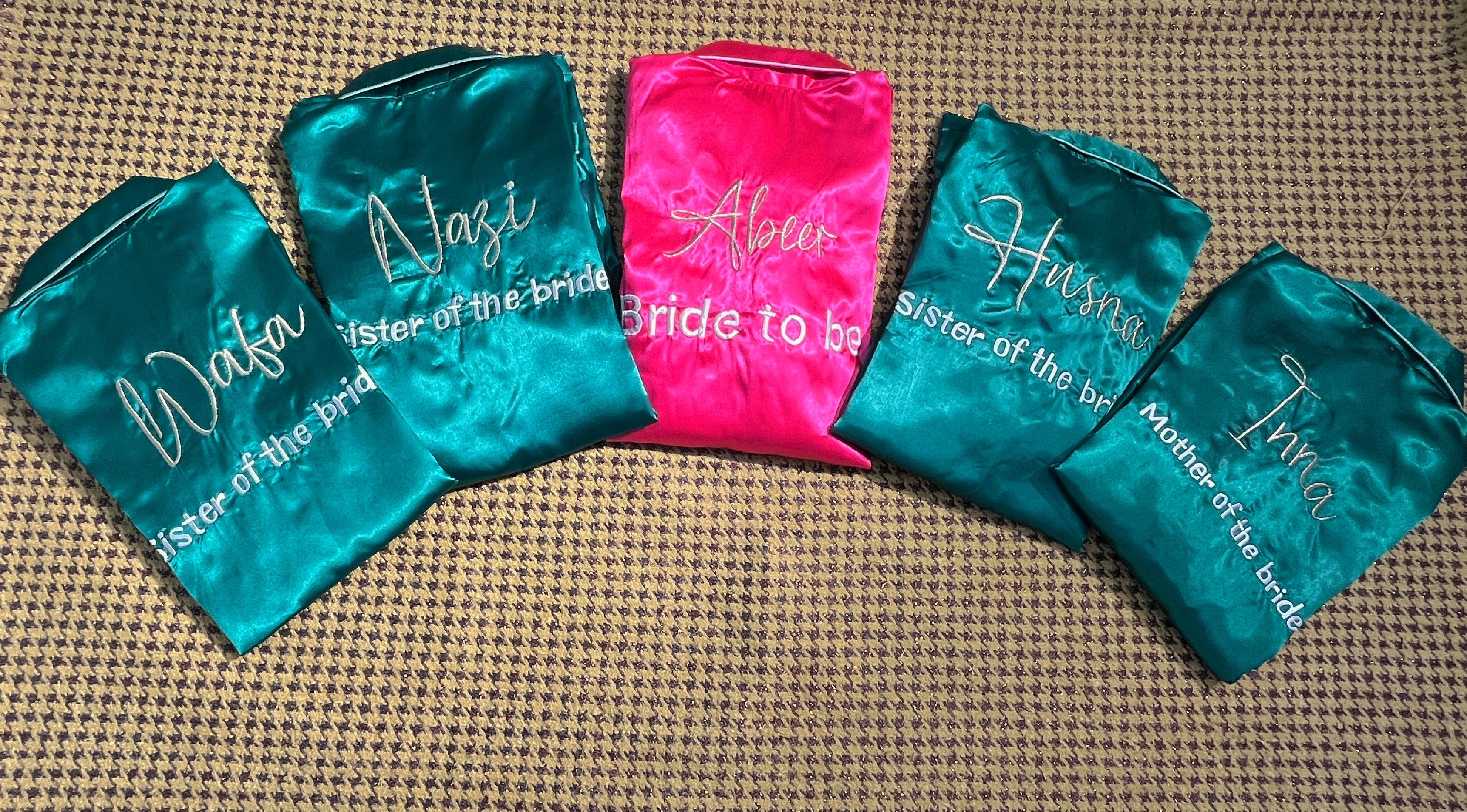 5 Bridesmaid + 1 Bride Pj Set for Bachelorette   | Prepaid Orders Only