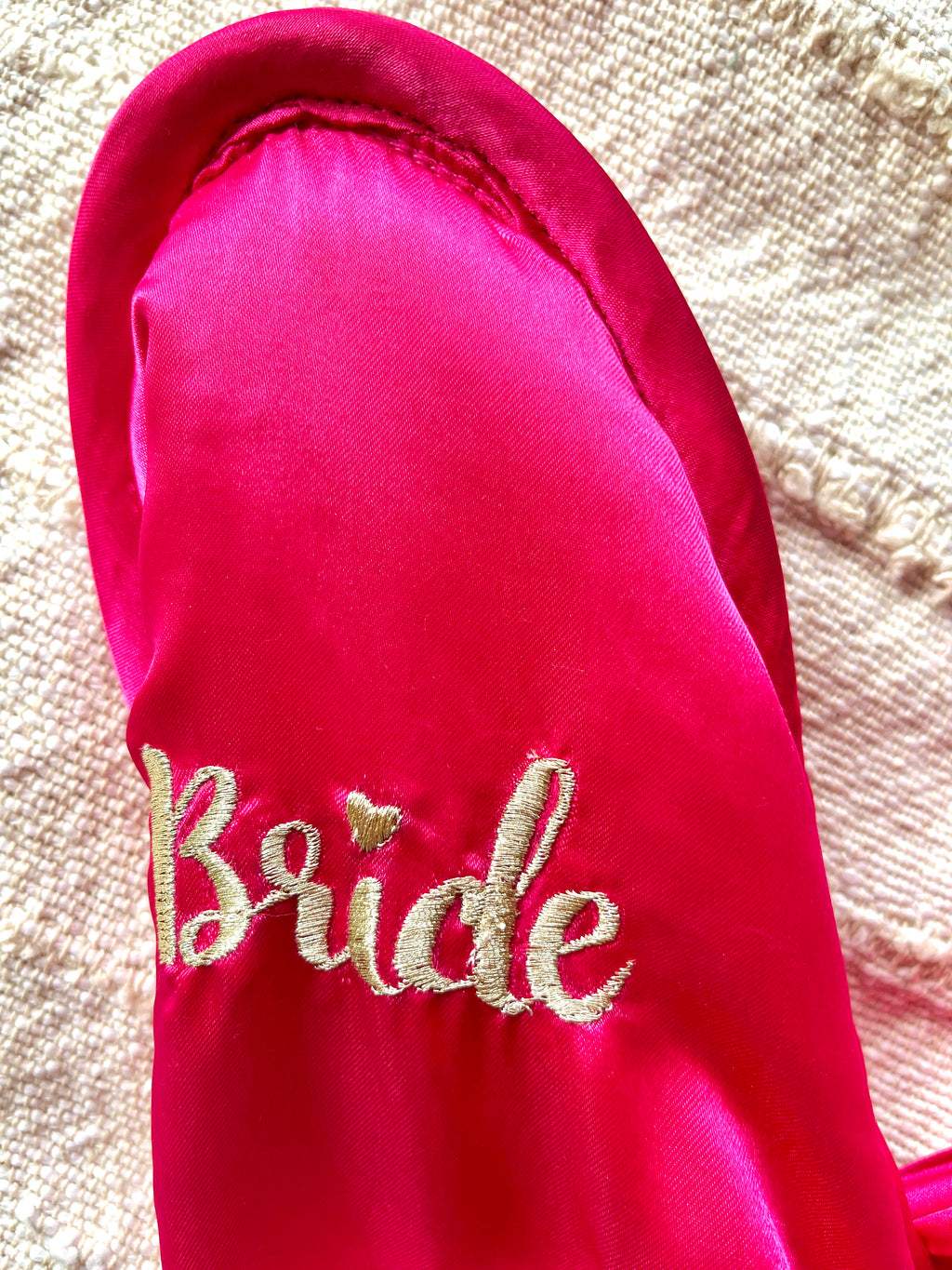 Magenta Bride Slippers | Prepaid Orders Only