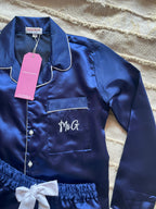 Blue Initial Personalise Pocket Pj Set  | Prepaid Orders Only