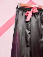 Personalised Black Satin Pj Set | Prepaid Orders Only