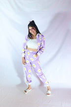 Lilac Yoke Bomber Jacket + Jogger