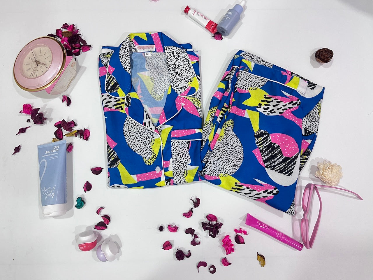 Blue Abstract Pj Set