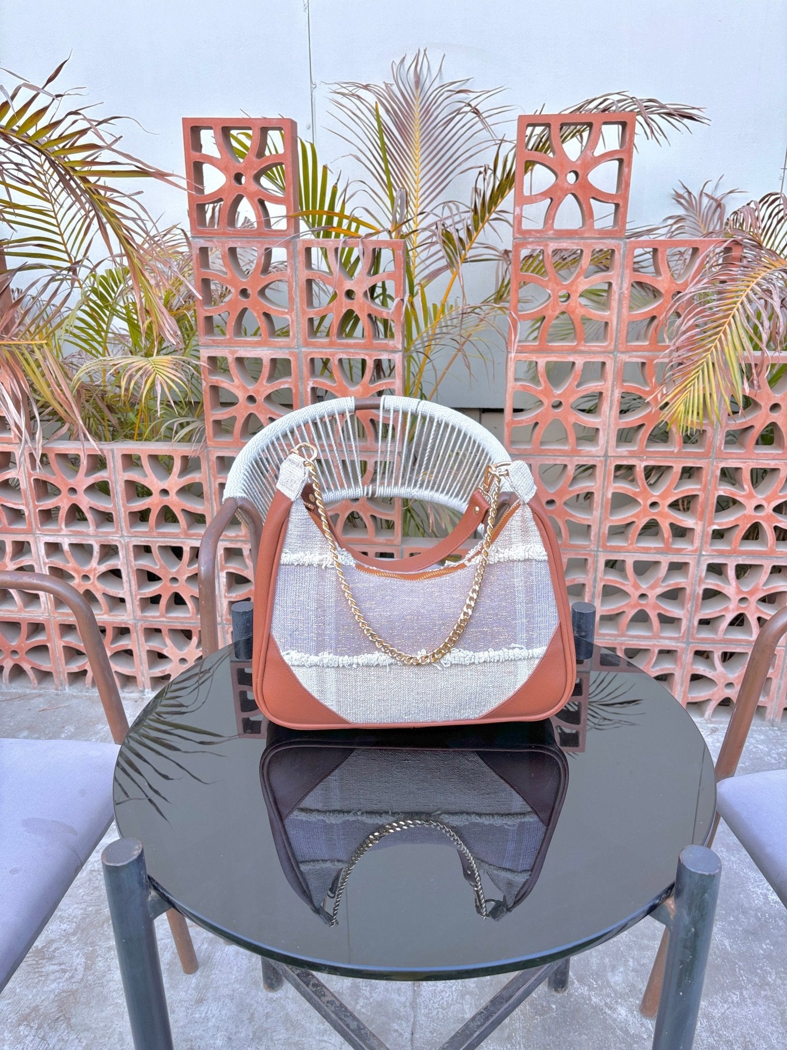 Aesthetic Brown Crescent Bag - Comfy Nights
