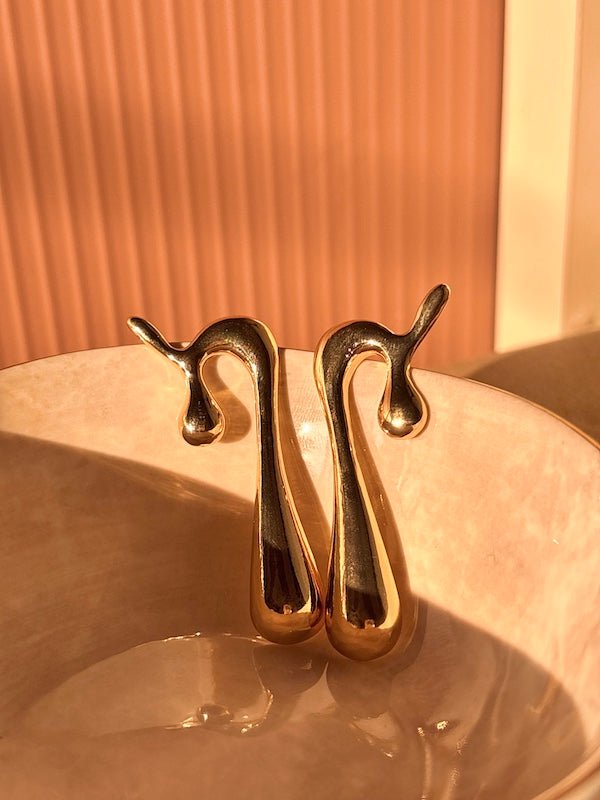 Artistry in Gold Earrings - Comfy Nights