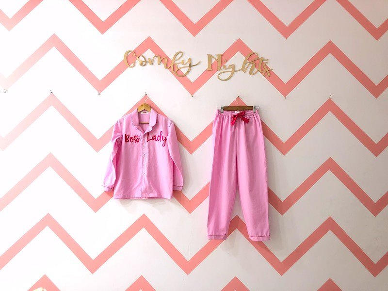 Baby Pink Boss Lady Pj Set | Prepaid Orders Only - Comfy Nights