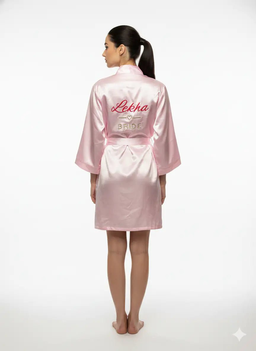 Baby Pink Personalise Robe | Prepaid Orders Only - Comfy Nights